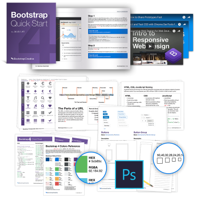 Free Bootstrap 4 Book PDF - Web Design Tutorial PDF - Learn Bootstrap ...
